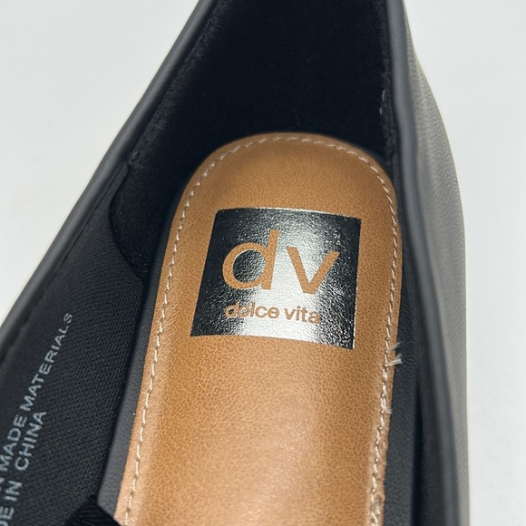 DV by Dolce Vita Melanie Flats Black Size 7.5 Square Toe Comfort Work Shoes NIB - Picture 9 of 10